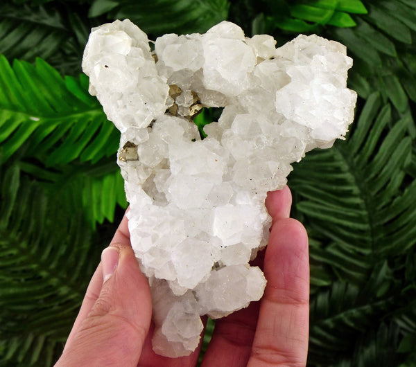 Quartz with Pyrite, Quartz Crystal, Pyrite Crystal, Raw Crystal, Natural Mineral, Crystal Cluster, Healing Crystal, Mineral Specimen