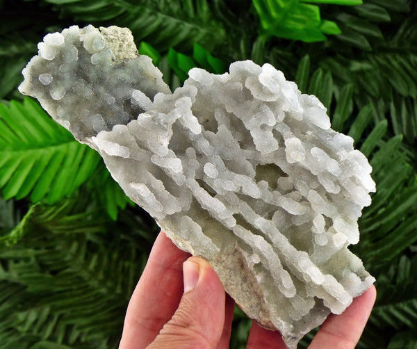 Light Green Chalcedony with Calcite , Green Crystal, Orange Crystal, Raw Mineral, Crystal, Positive Energy Crystal