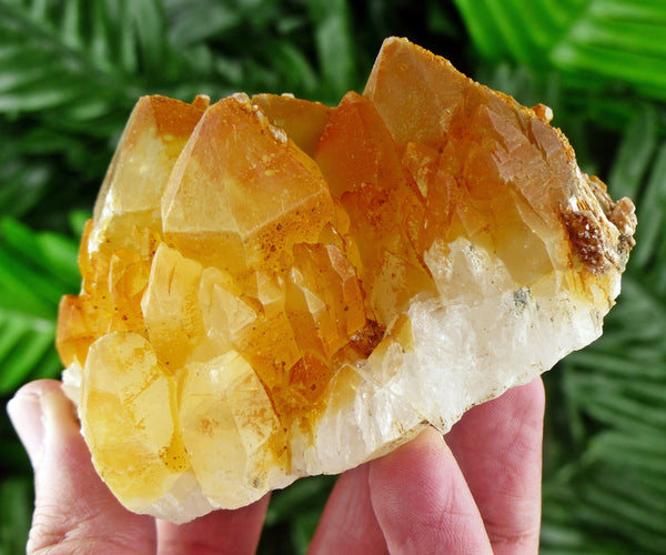 Quartz with Iron Oxide, Quartz Crystal, Mineral, Natural Crystal, Raw Crystals B222