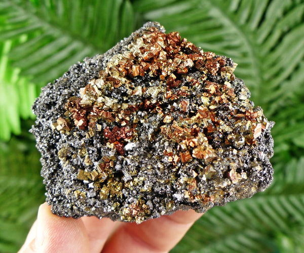 Pyrite with Sphalerite Crystal, Pyrite Crystal, Raw Crystal, Natural Mineral, Crystal Cluster, Healing Crystal, Mineral Specimen B204