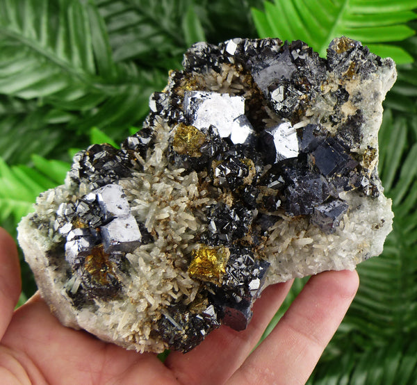 Clear Quartz with Chalcopyrite, Sphalerite and Galena, Crystal, Mineral, Natural Crystal, Crystals, Minerals, Pyrite