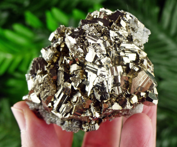 Pyrite with Quartz, Quartz Crystal, Pyrite Cube, Raw Crystal, Natural Mineral, Crystal Cluster, Healing Crystal, Mineral Specimen B545