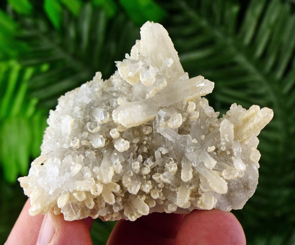 Quartz covered with Calcite, Quartz Crystal, Raw Crystal, Natural Mineral, Crystal Cluster, Healing Crystal, Calcite B272