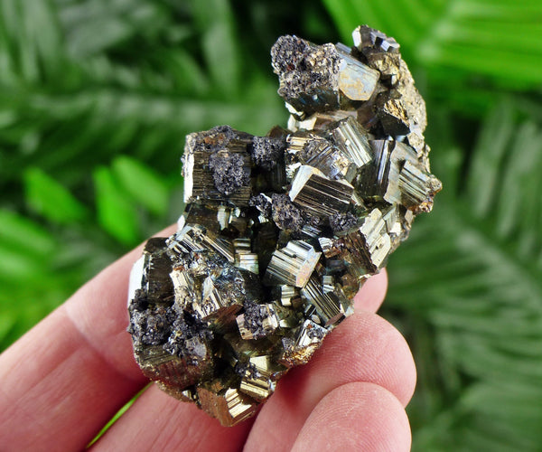 Pyrite, Pyrite Cubes, Shiny Pyrite, Pyrite Crystal, Pyrite Mineral, Fool's Gold Cluster, Natural Crystal, Mineral Stone B497