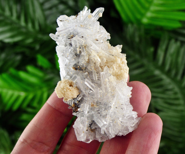 Quartz with Calcite, Quartz Crystal, Raw Crystal, Natural Mineral, Crystal Cluster, Healing Crystal, Calcite B547