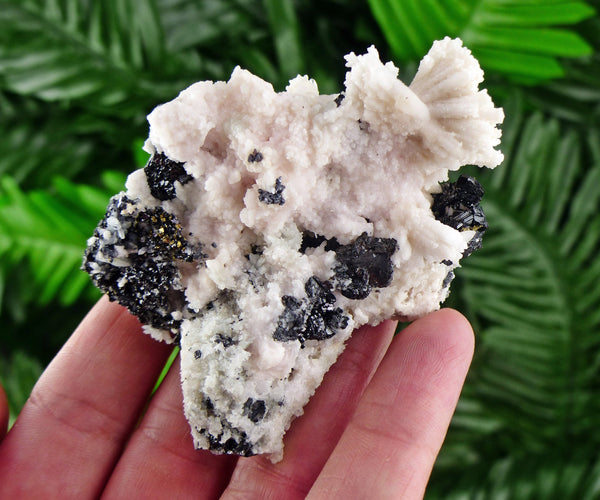 Calcite With Sphalerite, Crystal, Mineral, Natural Crystal, Raw Crystals B1092