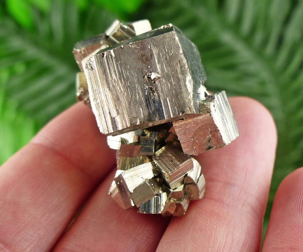 Pyrite, Pyrite Cubes, Shiny Pyrite, Pyrite Crystal, Pyrite Mineral, Fool's Gold Cluster, Natural Crystal, Mineral Stone B1115