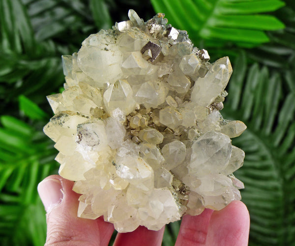 Quartz with Pyrite and Chlorite, Crystals, Crystal, Mineral, Natural Crystal, Raw Crystals, Stones