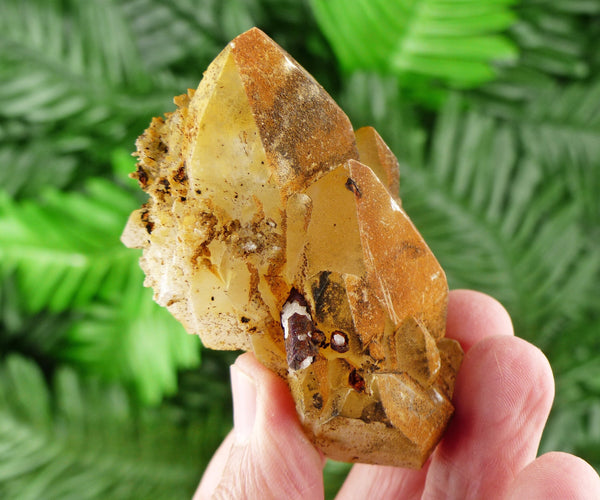 Cathedral Quartz with Iron Oxide, Quartz Crystal, Raw Mineral, Natural Crystal, Crystal Cluster B138