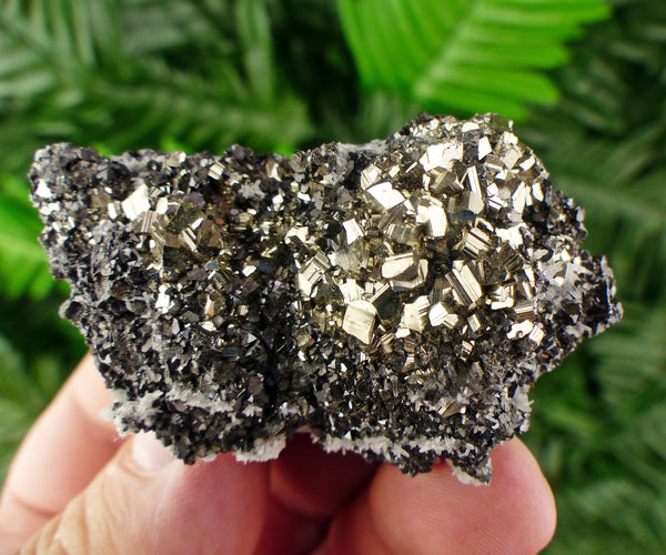 Pyrite with Sphalerite Crystal, Pyrite Crystal, Raw Crystal, Natural Mineral, Crystal Cluster, Healing Crystal, Mineral Specimen B802