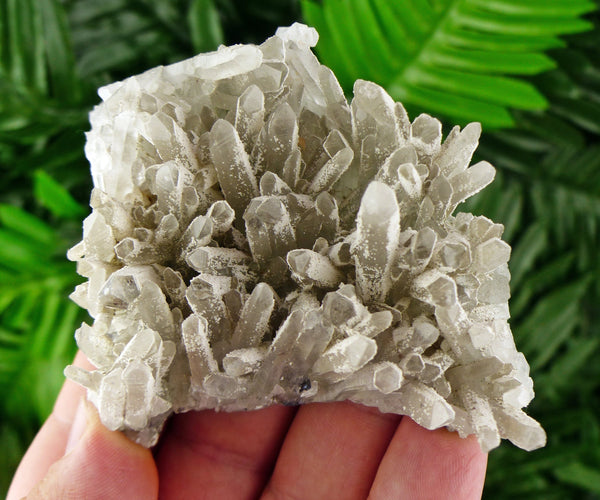 Quartz covered with Calcite, Quartz Crystal, Raw Crystal, Natural Mineral, Crystal Cluster, Healing Crystal, Calcite B801