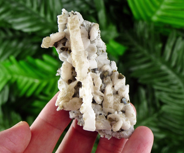 Calcite with Chalcopyrite, Calcite Crystal, Natural Crystal, Raw Mineral, Crystal Cluster B548