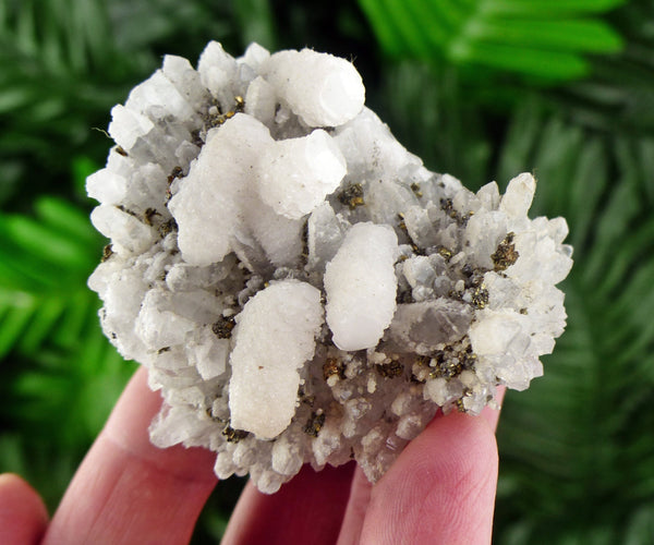 Quartz with Calcite, Quartz Crystal, Raw Crystal, Natural Mineral, Crystal Cluster, Healing Crystal, Calcite B796