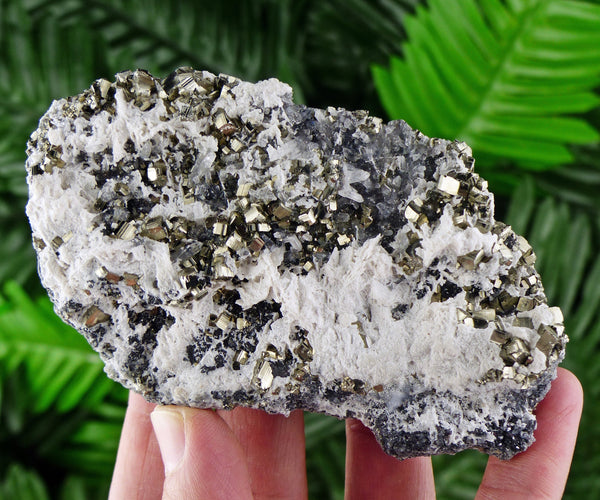 Rare Quartz with Pyrite and Calcite, Raw Crystal, Mineral, Natural Crystal, Pyrite Crystal, Pyrite Mineral B40