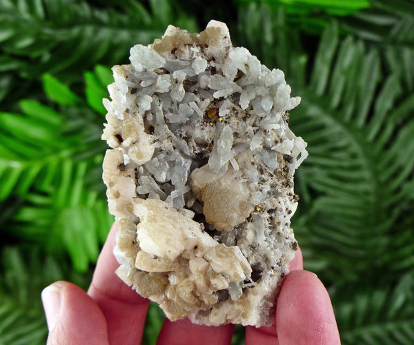 Quartz with Pyrite and Two Generation Calcite, Raw Crystal, Mineral, Natural Crystal, Pyrite Crystal, Pyrite Mineral B312