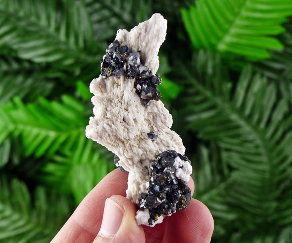 Calcite with Sphalerite and Chalcopyrite, Raw Crystal, Natural Mineral, Spirituality Crystals B104