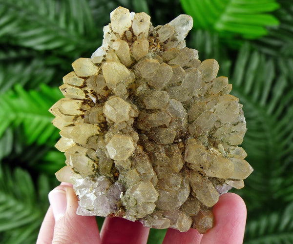 Quartz with Iron Oxide and Chlorite, Quartz Crystal, Raw Mineral, Natural Crystal, Crystal Cluster B757