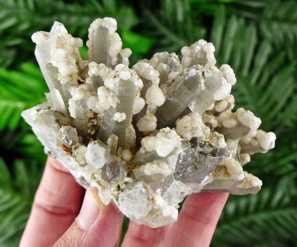 Calcite on Quartz, Raw Crystal, Raw Mineral, Natural Crystal, Calcite, Quartz Cluster B895