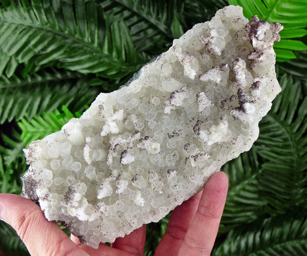 Quartz with Chalcedony and Rhodochrosite, Raw Crystal, Natural Mineral, Crystal Cluster, Healing Crystal, Mineral Specimen B766