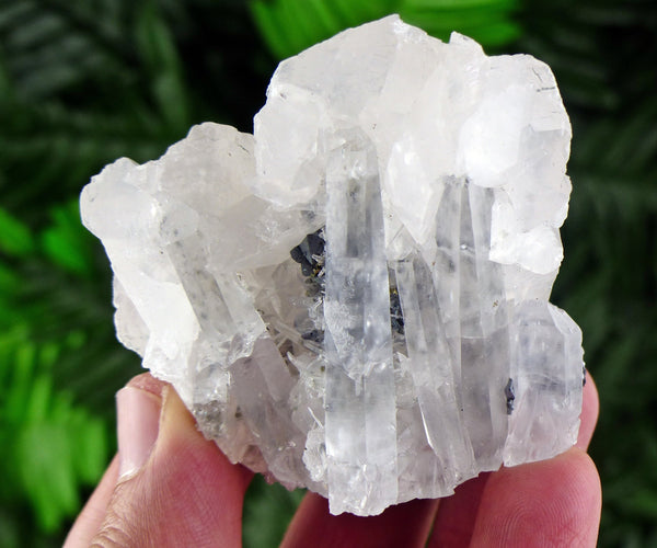 Clear Quartz with Calcite and Galena, Raw Crystal, Natural Mineral, Spirituality Crystal, Mineral Specimen B1462