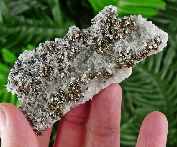 Quartz with Pyrite, Quartz Crystal, Pyrite Cube, Raw Crystal, Natural Mineral, Crystal Cluster, Healing Crystal, Mineral Specimen B1349