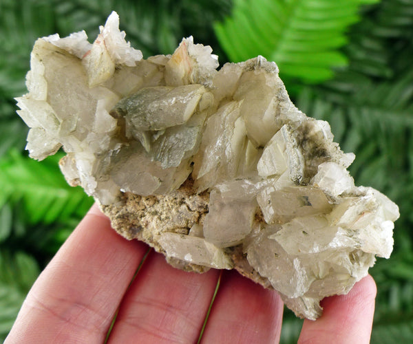 Green Calcite with Chlorite, Raw Crystal, Natural Mineral, Spirituality Crystal, Mineral Specimen B1273