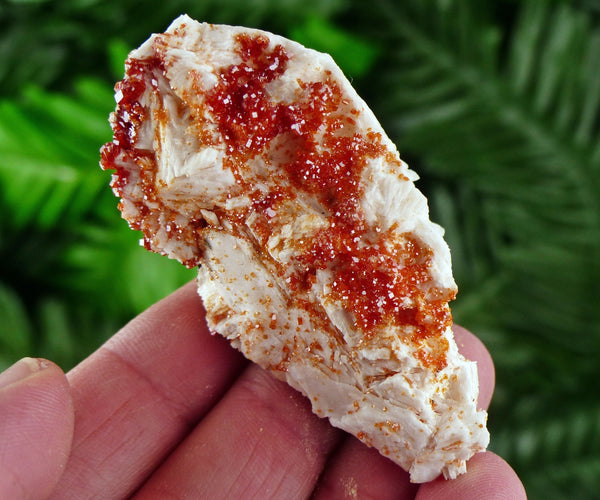 Red Vanadinite with Baryte, Red Crystal, Raw Crystal, Natural Mineral, Red Vanadinite from Morocco B1292