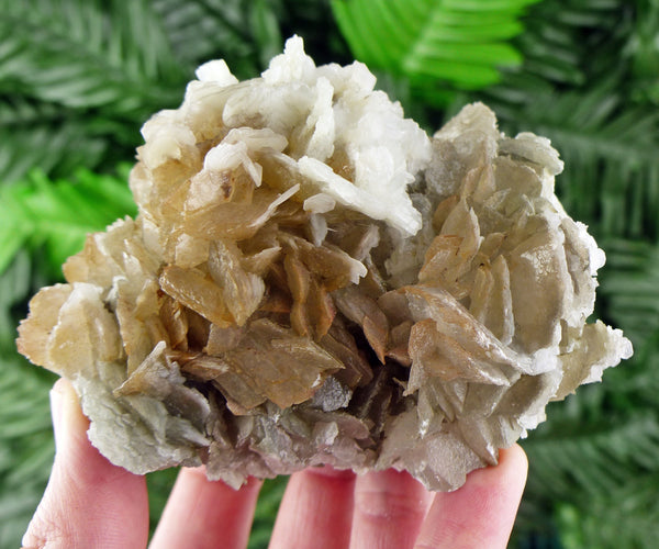 Rare Calcite Crystallization, Natural Crystal, Raw Mineral, Crystal Cluster, Milky Quartz B1302