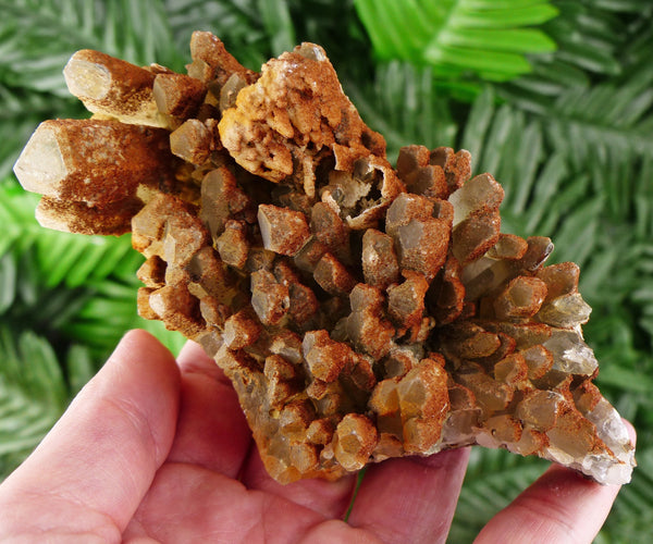 Quartz with Iron Oxide, Quartz Crystal, Natural Mineral, Natural Crystal, Raw Crystals, Crystal Cluster, Quartz Cluster B1798