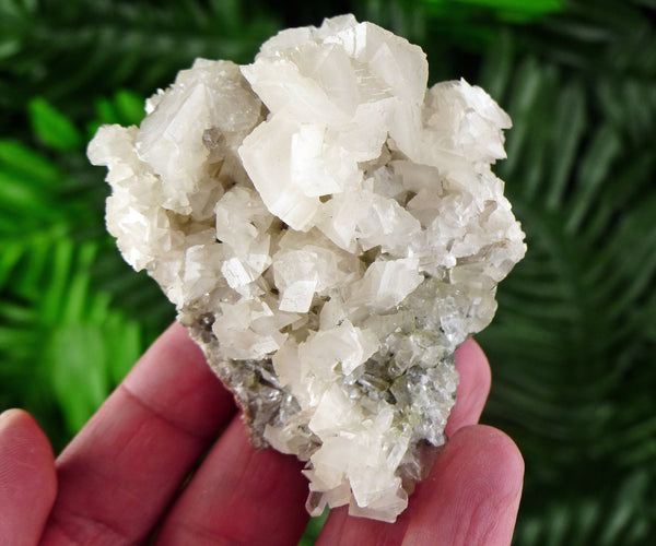 Clear Quartz with Calcite, Raw Crystal, Natural Mineral, Spirituality Crystal, Mineral Specimen B1363