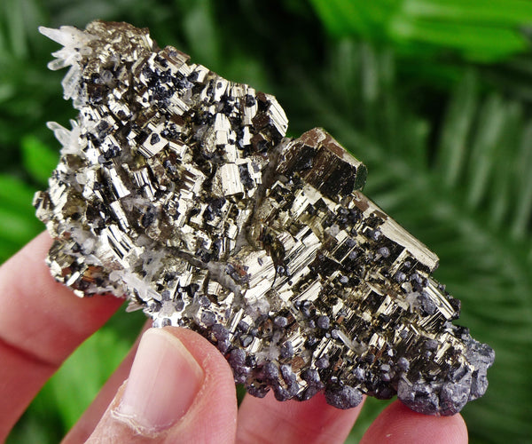 Rare Pyrite Crystallization with Sphalerite, Quartz and Galena, Raw Crystal, Natural Mineral, Spirituality Crystal, Mineral Specimen B1603