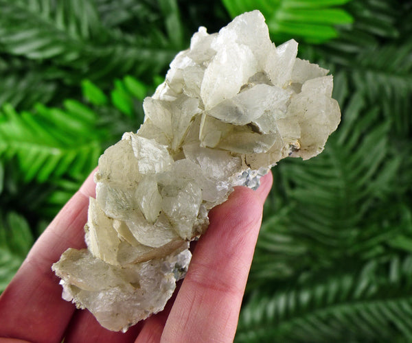 Calcite with Chlorite, Raw Crystal, Natural Mineral, Spirituality Crystal, Mineral Specimen B2106