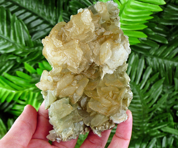 Big Calcite with Chlorite, Raw Crystal, Natural Mineral, Spirituality Crystal, Mineral Specimen B1991