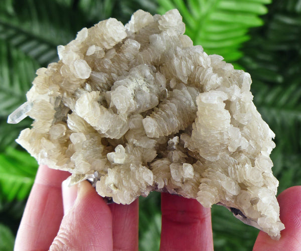 Rare Calcite Crystallization with Clear Quartz, Raw Crystal, Natural Mineral, Spirituality Crystal, Mineral Specimen B1753