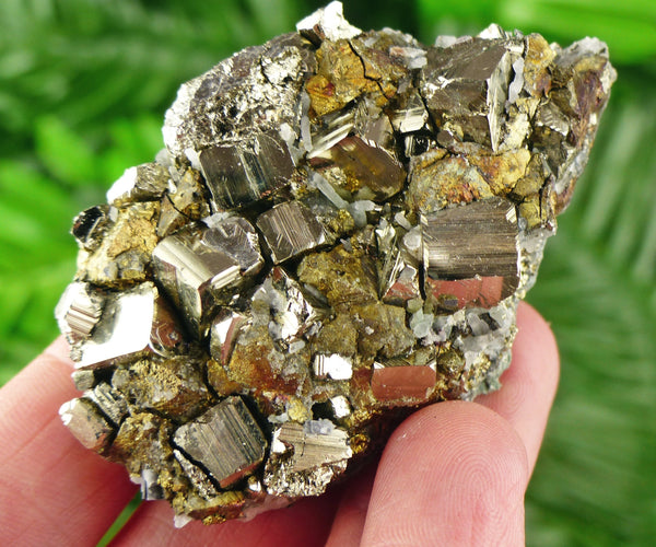 Amazing Pyrite with Chalcopyrite, Raw Crystal, Natural Mineral, Spirituality Crystal, Mineral Specimen B2028