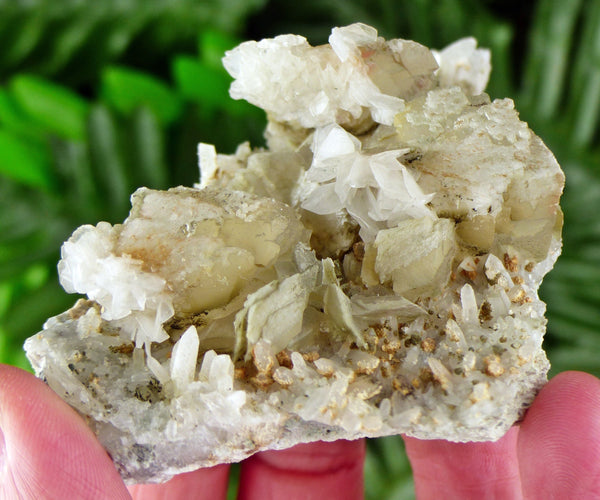 Quartz with Two Generation Calcite, Quartz Crystal, Raw Crystal, Natural Mineral, Crystal Cluster, Healing Crystal, Calcite B2078