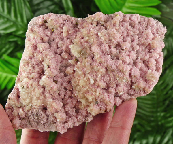 Amazing and Rare Pink Rhodochrosite with Stilbite and Quartz, Raw Crystal, Natural Mineral, Spirituality Crystal, Mineral Specimen B1366