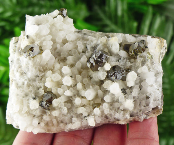 Rare Milky Quartz with Green Gem Sphalerite Crystals, Raw Crystal, Natural Mineral, Spirituality Crystal, Mineral Specimen B1380