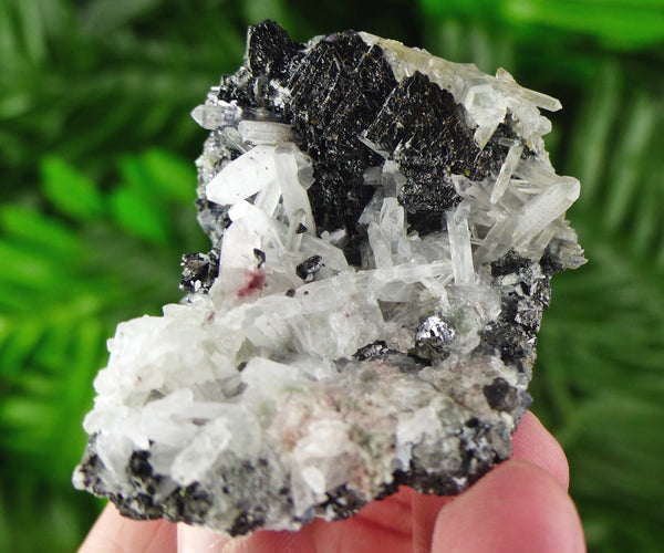 Milky Quartz with Sphalerite, Raw Crystal, Natural Mineral, Spirituality Crystal, Mineral Specimen B1834