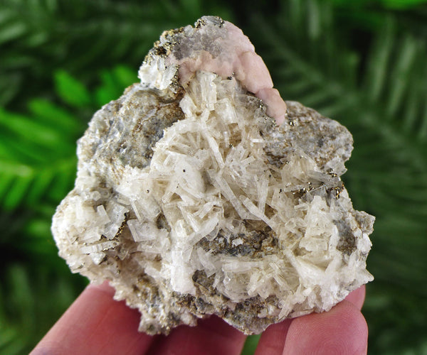 Rare Rhodochrosite with Baryte and Pyrite, Raw Crystal, Natural Mineral, Spirituality Crystal, Mineral Specimen B1889