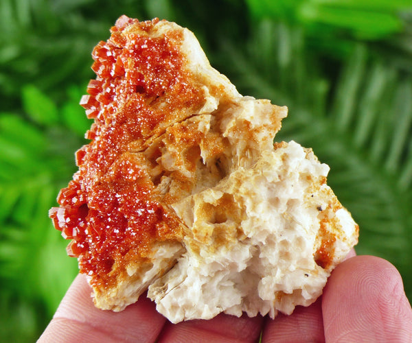 Red Vanadinite with Baryte, Red Crystal, Raw Crystal, Natural Mineral, Red Vanadinite from Morocco B1416