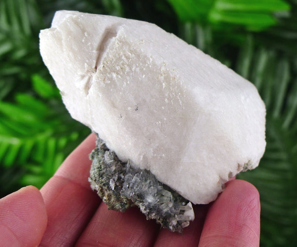 Amazing Calcite on Quartz, Raw Crystal, Natural Mineral, Crystal Cluster, Healing Crystal, Calcite B1626