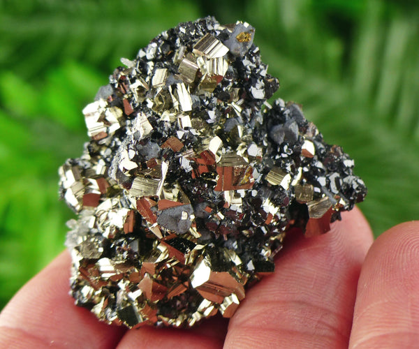 Pyrite with Sphalerite, Raw Crystal, Natural Mineral, Spirituality Crystal, Mineral Specimen B2044