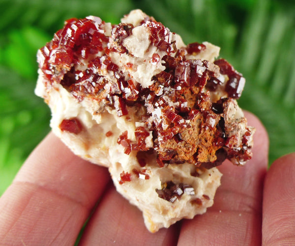 Red Vanadinite with Baryte, Red Crystal, Raw Crystal, Natural Mineral, Spirituality Crystal, Red Vanadinite from Morocco B1372