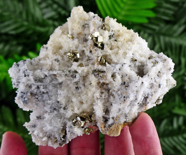 Amazing Quartz with Pyrite, Quartz Crystal, Raw Crystal, Natural Mineral, Crystal Cluster, Healing Crystal, Mineral Specimen B1650