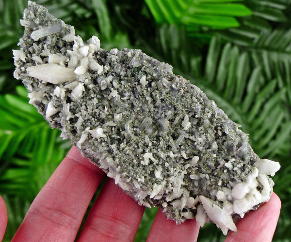 Amazing Quartz with Calcite and Chlorite Crystal, Raw Crystal, Natural Mineral, Healing Crystal, Mineral Specimen B1769