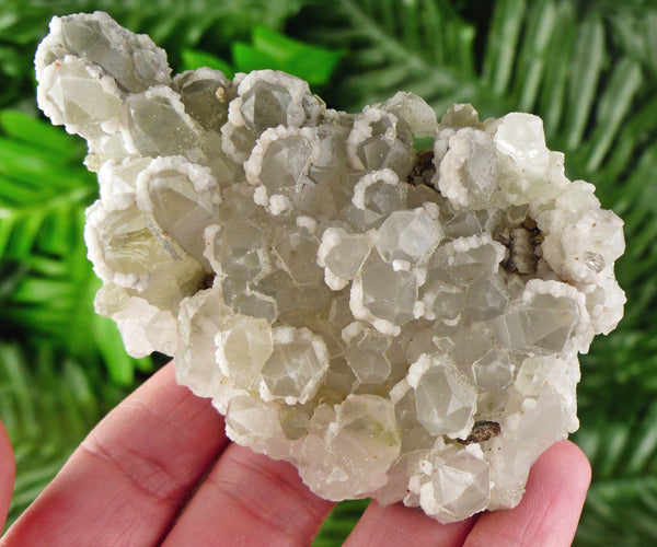 Amazing Milky Quartz with Snow White Calcite, Raw Crystal, Natural Mineral, Spirituality Crystal, Mineral Specimen B1730