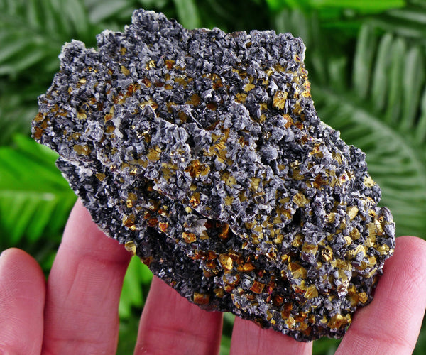 Amazing Chalcopyrite with Sphalerite and Quartz, Raw Crystal, Natural Mineral, Healing Crystal, Spirituality Crystal, Mineral Specimen B2148