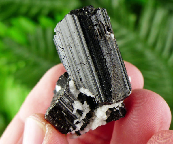 Black Tourmaline with Feldspar, Raw Crystal, Natural Mineral, Healing Crystal, Spirituality Crystal, Mineral Specimen B1948