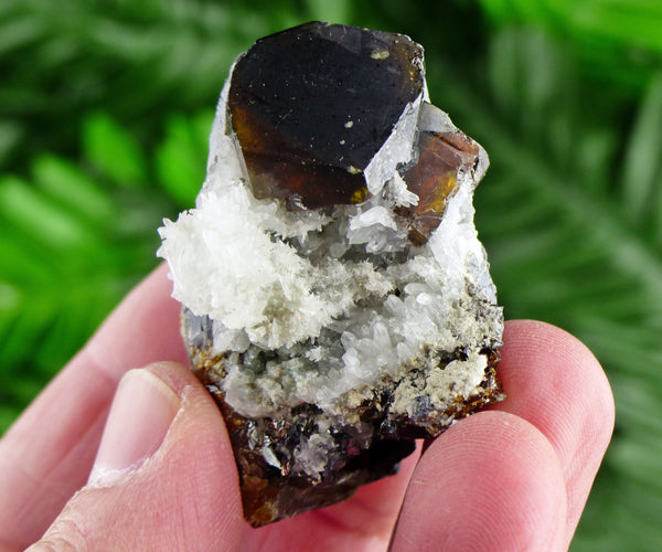 Gem Sphalerite var. Cleiophane with Galena and Quartz, Raw Crystal, Natural Mineral, Healing Crystal, Mineral Specimen B2168